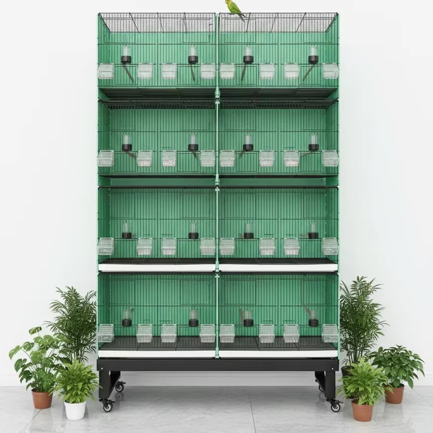 In Stock parrot Bird Cage Stackable Large Bird Cage Wth Divider Bird Breeding Cages Easy Cleaning Canary Bird Cage for Birds
