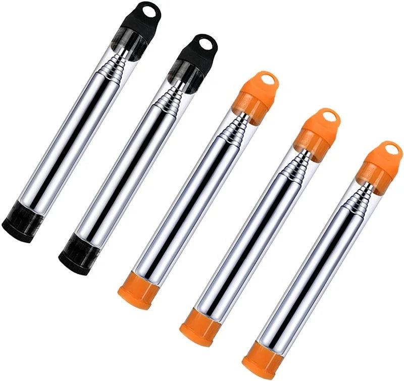 Wholesale Pocket Fire Bellow Collapsible Blower Pipe Builds Campfire Blasting Air Outdoor Stainless Steel Fire Bellowing Tube
