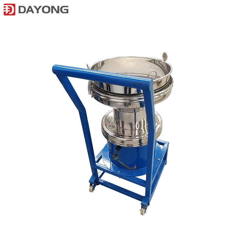 New Design Small Space Mobile 450mm Diameter Soya Milk Round Separator Vibrating Screen Machine