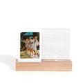 2024 Music Player Style Wood Acrylic 3 Inch Photo Frame Led Light Picture Frame Display Photo Stand Holder Mini Frame