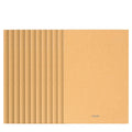 Deli FA440 Brown A4 Brief Sewing Notebook 40Sheets Minute Book for Class Meeting 120pcs Per Carton Set for Students' Gifts