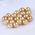 13-13.5mm Gold Color Round Freshwater Loose Beads Pearl for Jewelry Making