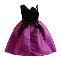 Dropshipping Ins Purple Most Charming Fabric European American Diagonal Shoulder Princess Dress Girls Clothes Set