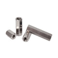 304 Stainless Steel Rod M2 M2.5 M3 M4 M5 M6 M8 M10 Female Thread Straight Fitting Long Hex Sleeve Coupling Nut