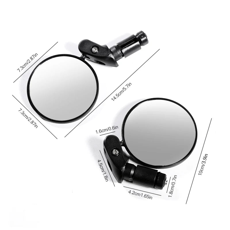 Superbsail Universal Rear View Bike Mirror Adjustable Side Handlebar for Mountain MTB BMX Road Bicycles