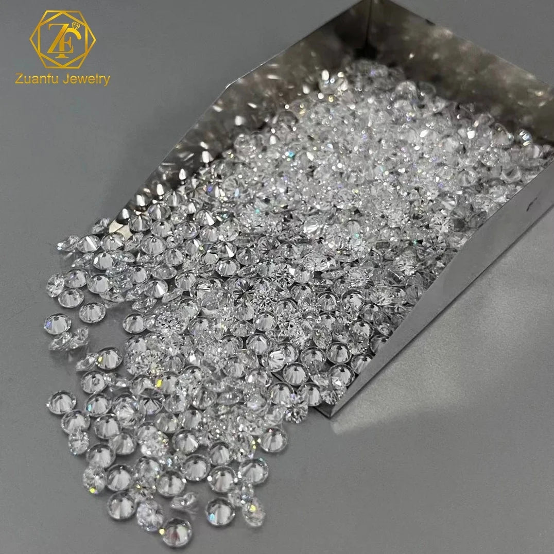 Fancy Lab Diamond VVS D Color Lab Created Diamond Round Brilliant Cut Synthetic Diamond Manufacturing