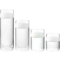Glass Candles Valentine's Day Romantic Candlelight Dinner Hotel Wedding Smokeless Floating Candle Cup
