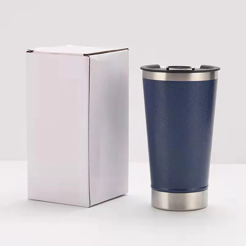 2024 Hot Sale New Creative Double Wall Stainless Steel Beer Cup Travel Tumbler Mug With Bottle Opener
