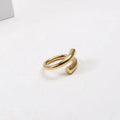 Women Hiphop Jewelry Stainless Steel Round Bar Geometric Open Ring