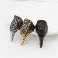 Fashion 316l Stainless Steel Men Vintage Eagle Head Shape Rings
