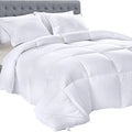Custom Size Bed Quilt Breathable White Polyester Cotton Fabric Quilted with Vacuum Bag for Home or Hotel
