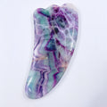 HY Wholesale Crystal Fluorite Tool Facial Massage Claw Face Gua Sha Board For Skincare