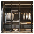 Glass Wardrobe Door Closet 5mm Glass Bedroom Mirrored Furniture Wardrobe for Apartment