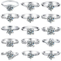 Custom Diamond Wedding Ring for Women S925 Moissanite Engagement Ring in 10K 14K 18K White Gold Italian Fine Jewelry