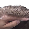 HS1-V Newtimeshair Super Thin Indian Remy Hair Toupee V-Looped V-Looped Human Hair Toupee Systems