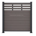 Modern Design Modular Fence Aluminum Metal Horizontal Yard Privacy Slat Fence Panels Outdoor Garden Fence