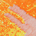 Nanyee Textile 5mm High Density Flipped Orange Iridescent Sequin Fabric