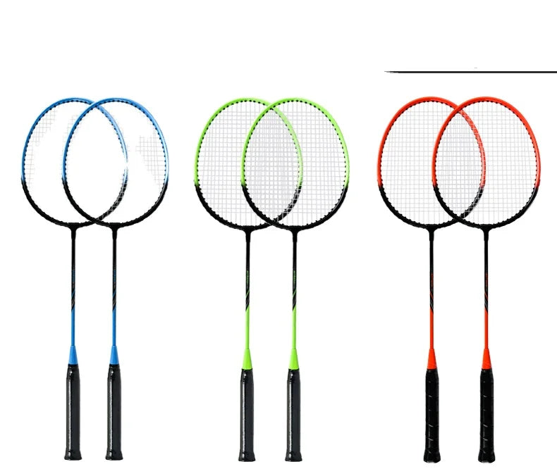 Factory Low Price Wholesale Iron Alloy Badminton Racket Shuttlecock Racket for Beginner Playing Family Sport School Sport
