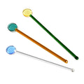 Hot Glass Coffee Stirrer Eco-friendly Stir Stick with Different Colors Bar Cafe Restaurant Accessories