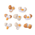 New Creative Resin Broken Chicken Duck Egg Ornaments Creative Broken Egg Dollhouse Food Craft Jewelry Making DIY