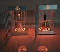 Free Logo Supported LED Bottle Presenter Display Rack for Night Clubs Bar Lounge Bottle Cage Displays Lock Display Rack