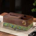 High End New Chinese Style Solid Wood Tissue Box Home Living Room Coffee Table Smoking Paper Box Remote Control Storage Box