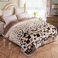 Premium Quality Printed Fleece Blanket King Size Polyester Heated Throw Blanket