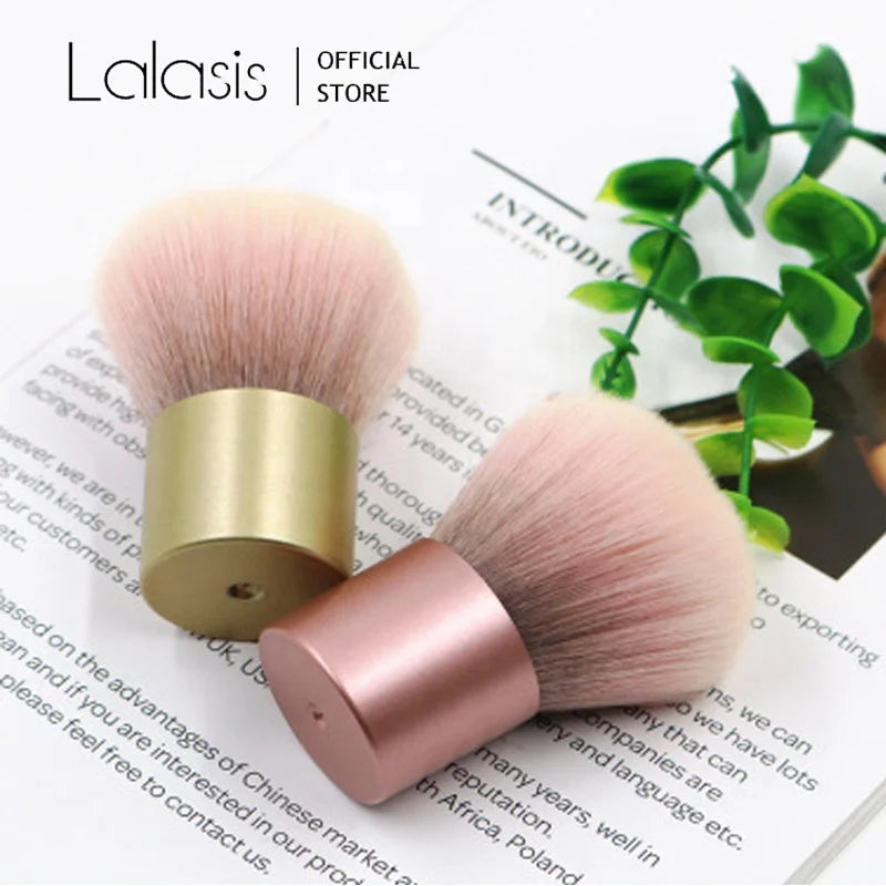 Lalasis Make up Brush Mini Portable Custom logo pink Purple Face Blending Blush Single Makeup Brush