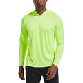 RNSHANGER Summer Mens Polyester Quick Dry T Shirts Casual Long Sleeve Solid Color Hooded Breathable Slim Fit Men Tshirts
