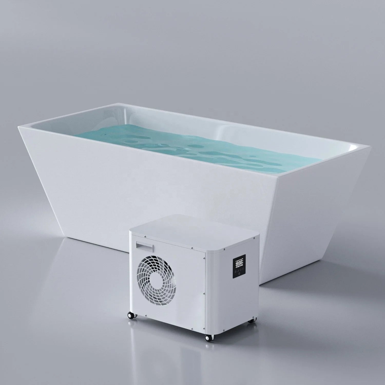 Icegalax Luxury Bathroom Acrylic Ice Bath Tub for Cold Water Therapy Freestanding SPA Bathtub Fitness Recovery Cold Plunge Tub