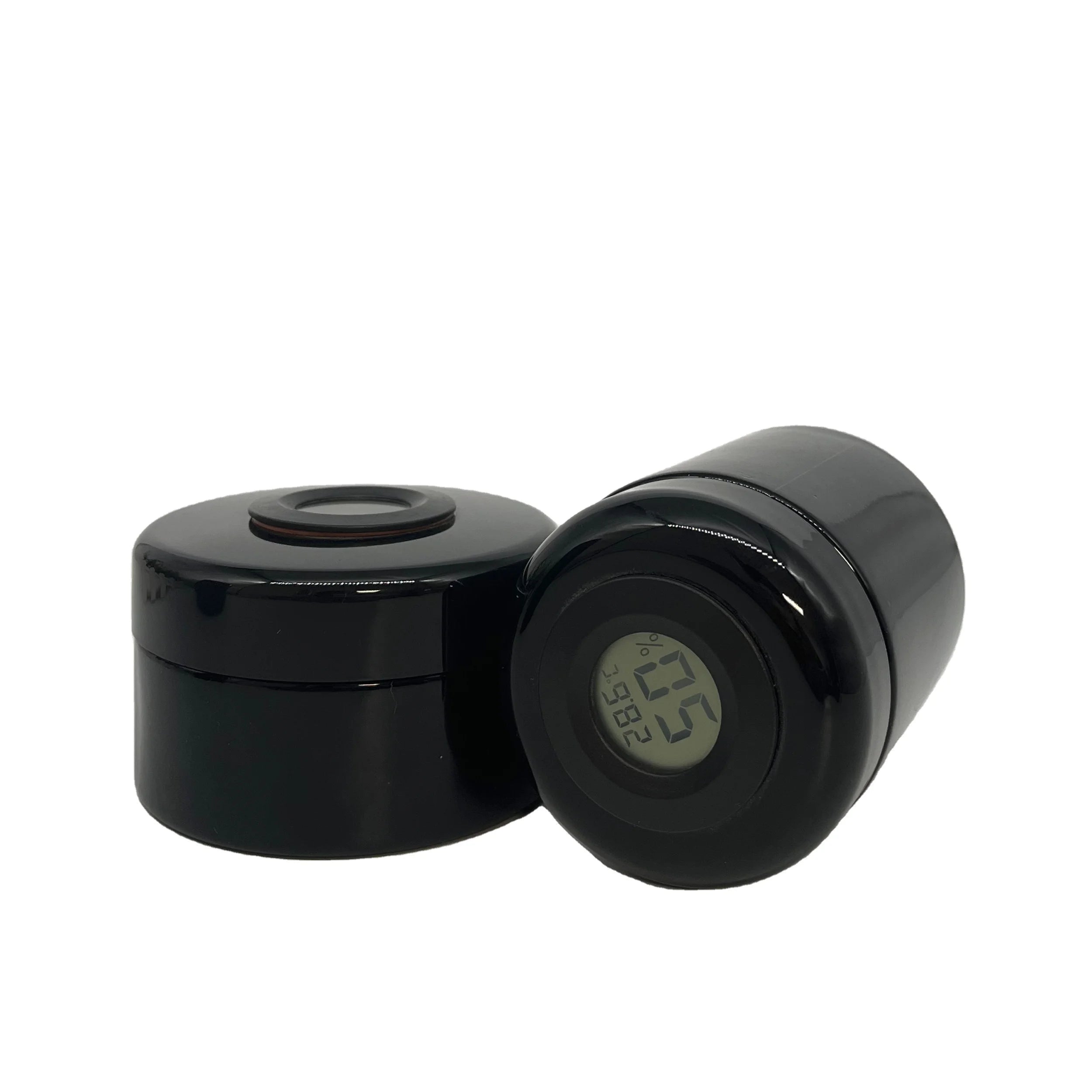 Quality Goods 50ml 100ml 200ml 500ml Black Uv Tall Round Violet Screw Top Smell Proof Wide Mouth Storage Stash Glass Jars