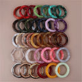 G1840 Summer Jewelry Color Lucite Curved Tube Bangles Bracelet Skinny Acrylic Bamboo Bead Stackable Bracelet