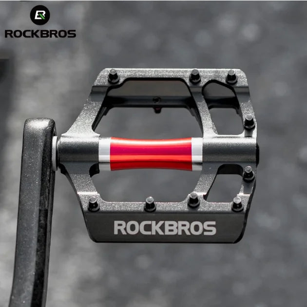 Aluminum Alloy 9/16\" Non-Slip Pedals with Sealed Bearing Cleats Road Bicycle Platform Pedals for MTB Bikes