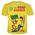 Custom Bigger Size 3D Printed Men's Loose Fit Polyester Quick Dry Breathable Oversized Cute Ducks Anime T-Shirts
