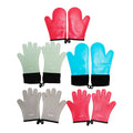 Wholesale Custom High Temperature Resistance Kitchen Cooking Baking Insulation Double Silicone Bbq Gloves Oven Mitt