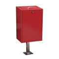 Outdoor Standing Iron Garbage Trash Can Container Outside Park Cute Metal Rubbish Litter Bin Patio Commercial Recycle Waste Bin