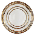 Wedding Event Party Wholesale Dinnerware Sets High-end White Ceramic Dishes Western Food Gold Rim Charger Fine Bone China Plate