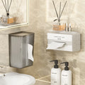 Luxury Transparent Toilet Kitchen Wall Mounted Inverted Tissue Box Washcloth Face Towel Tissue Box