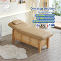 Luxury Modern Solid Wood DMC20 Spa Beauty Salon Table Adjustable Cosmetic Eyelash Facial Treatment Thai Massage Bed Living Room MegaBDM