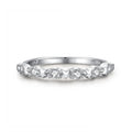 Simple and Luxury 925 Sterling Silver Stars Micro Inlay CZ Diamond Finger Row Ring