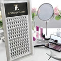 Private Label Superroot Premade Fans Pointy Base Volume Fans Eyelash Extension Korean Black Pre Made Fans Custom logo Trays