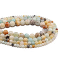 Amazonite Crystal Loose Beads Natural Stone Round Gemstone Faceted Stone Beads in Bulk Strand Beads