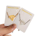 Fashion Non Tarnish Silver 18K Gold Plated Stainless Steel Women Charm Origami Diamond Bracelet Jewelry