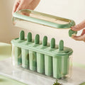 6-Cavity Plastic Ice Pop Ice Cream Maker Mould Homemade  Creative Ice Cake Mold With Plastic Sticks