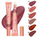 Hot Selling Liquid Glossy Lip Gloss Plumpling Moisturizing Non Stick Cup Lip Tint Plush Brush Head Squeezes Lip Gloss