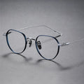 Customizable Titanium Colorful Polygonal Eyeglass Frames Newest Optical Spectacles with Solid Pattern Direct China Manufacturing