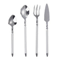 Aquaman High Quality Stainless Steel Flatware Set Classic Design Silver Spoon Fork for Home & Weddings Mirror Polished Metal