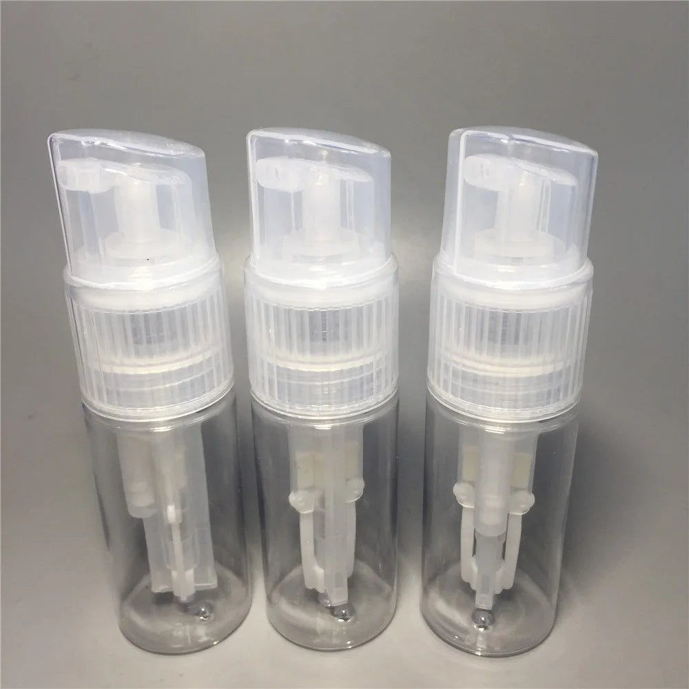 Cosmetic Packaging 60ml Dry Loose Jar Spray Clear-talcum-powder-bottle