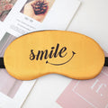 Double Sided Silk Satin Luxury Oversized Eye Mask Breathable Elastic Strap Sleeping Mask Shading for Dark Circles