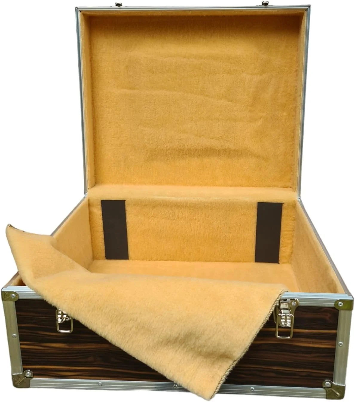 Luxury Portable 120 Bass Wood Flight Case Accordion Style with Dimensions 58 X 48 X 25 cm